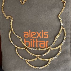 Alexis Bittar Elements Spiky Scallop Bib Necklace